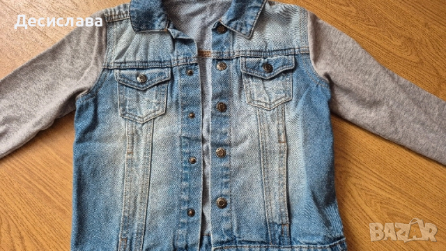 Дънково яке за момче, 6-7год., снимка 2 - Детски якета и елеци - 52352841