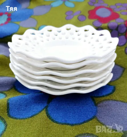 Малки ажурни чинийки , снимка 5 - Чинии - 50152356