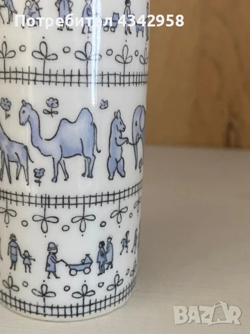 Wallendorf. Porcelain.1960-те. Мини ваза., снимка 3 - Антикварни и старинни предмети - 51367831
