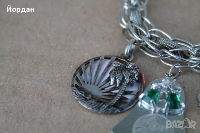 Сребърна гривна , снимка 2 - Гривни - 53636900