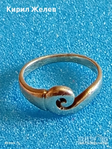 Модерен сребърен пръстен стил и елегантност 34027, снимка 4 - Пръстени - 52651195