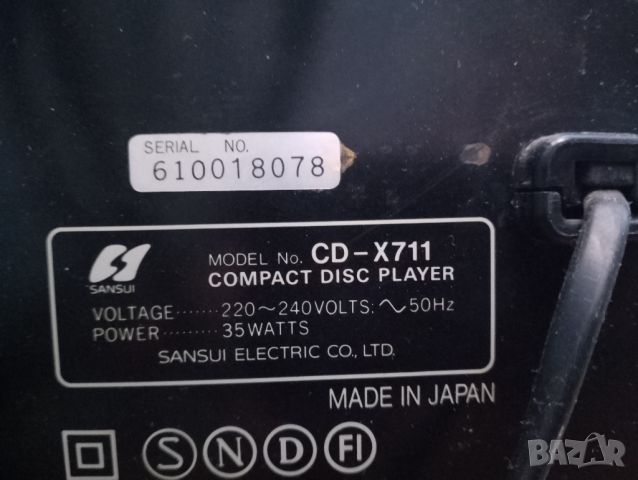  SANSUI  cd-X711, снимка 4 - Аудиосистеми - 45131661