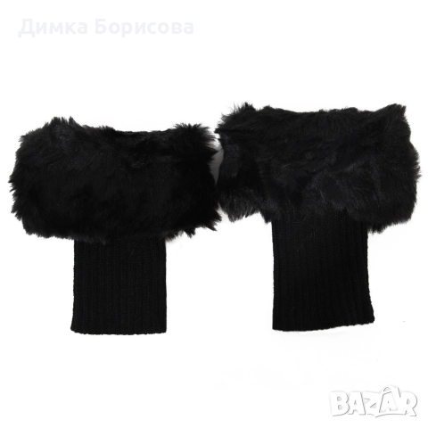 Дамски плетени гети с пух, различни цветове, снимка 13 - Други - 52797326