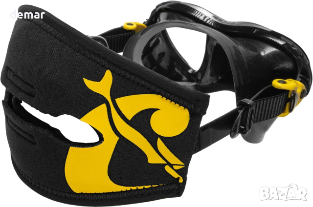Cressi Pony Tail Neo Каишка за маска за гмуркане, синьо, черно, снимка 3 - Водни спортове - 45071312