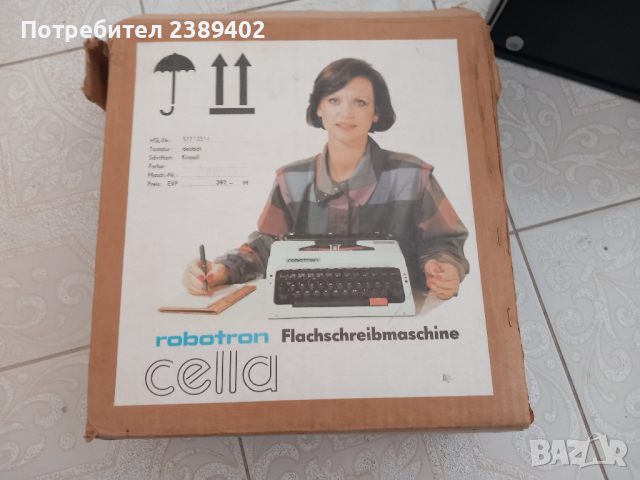 Ретро Немска пишеща машина robotron cella s1001, снимка 9 - Антикварни и старинни предмети - 45050442