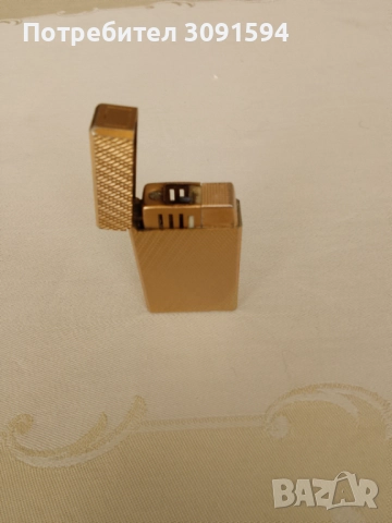   Винтидж Позлатена Газова запалка Zaima  Japan . Работи добре! Напълно обслужена!, снимка 3 - Запалки - 51829944