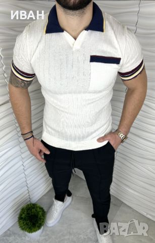 Мъжка спортно елегантна тениска в три цвята, снимка 2 - Тениски - 46479351