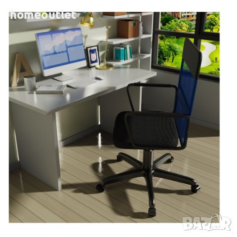 Офис стол HL HL08BL CHAIR-BLUE, снимка 2 - Столове - 46670774