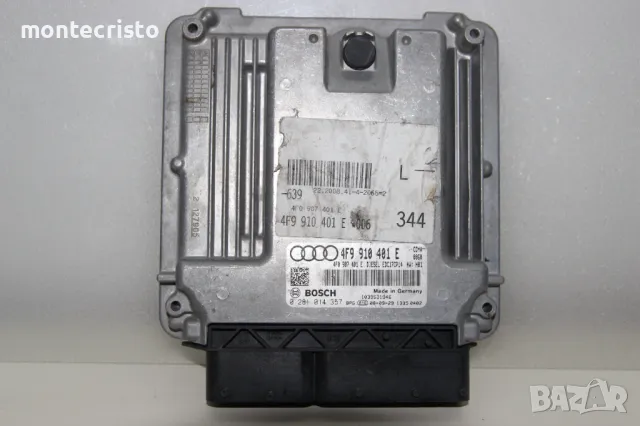 Моторен компютър ECU Audi A6 C6 (2004-2008г) 4F9 910 401 E / 4F9910401E / 0 281 014 357 / 0281014357, снимка 1 - Части - 47156468