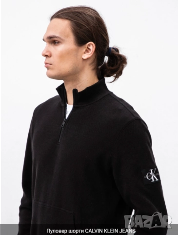 Памучен суитшърт /пуловер / блуза Calvin Klein Jeans  размер Л , снимка 3 - Суичъри - 52417685