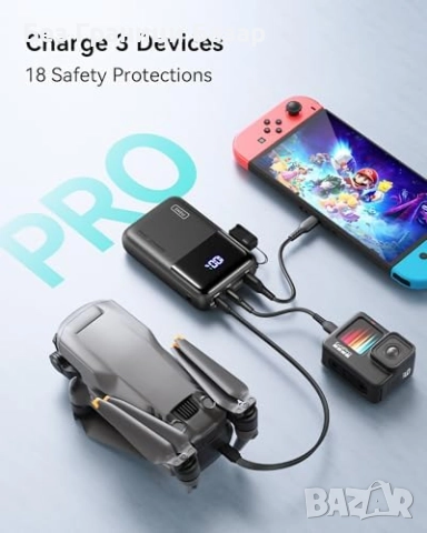 Нова INIU Мини Външна Батерия 100W 25000mAh за MacBook iPhone Samsung, снимка 5 - Външни батерии - 51577653