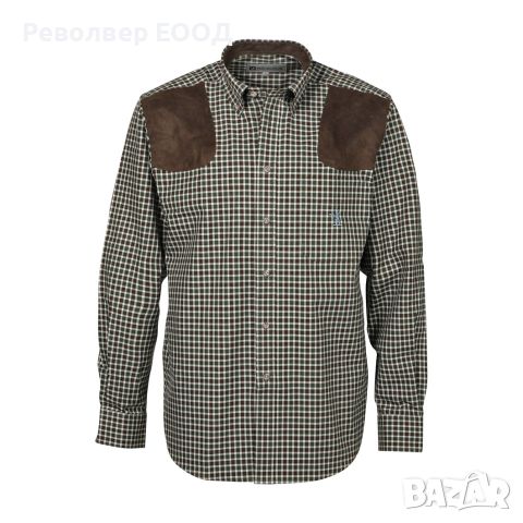 Мъжка риза Percussion - Sologne, в Зелено/кафяв цвят, снимка 1 - Екипировка - 45337651