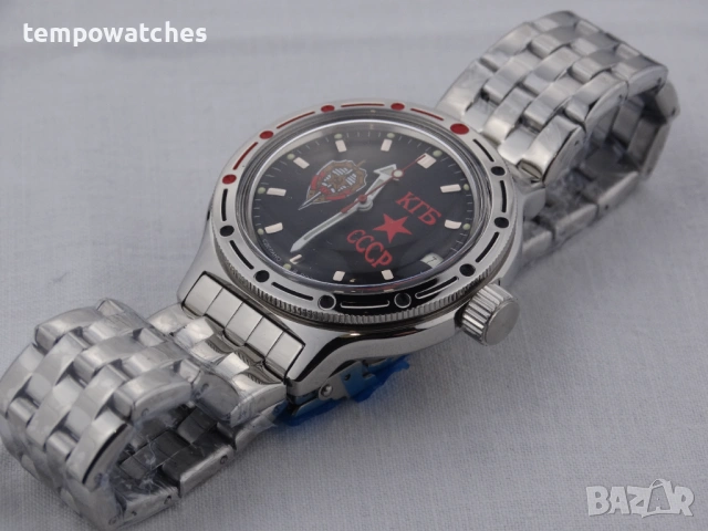 ВОСТОК АМФИБИЯ АВТОМАТИЧЕН- "КГБ" ref: 420457, снимка 6 - Мъжки - 43232648