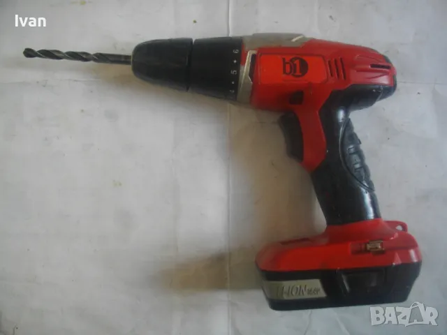 14,4V Li-ion B1 НЕМСКИ ЛИТИЕВ ВИНТОВЕРТ 14,4 ВОЛТА С 1 БАТЕРИЯ БЕЗ ЗАРЯДНО, снимка 2 - Винтоверти - 49750203