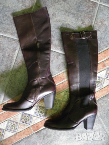 G-star оригинални ботуши от естествена кафява кожа, снимка 5 - Дамски ботуши - 53246053