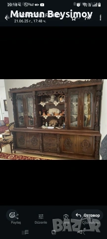 ръчно изработена витрина много запазен 