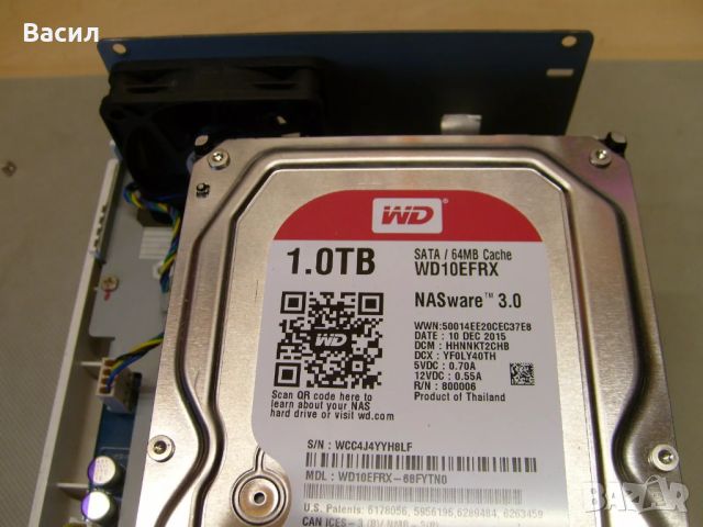 Мрежово устройство за съхранение на файлове QNAP TS-212P. Инсталирани са 2 броя твърди дискове Weste, снимка 5 - Твърди дискове - 45332834