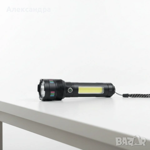 LED мощен фенер BL-707-TG – ярък фенер с Type-C зареждане, снимка 8 - Друга електроника - 53360252