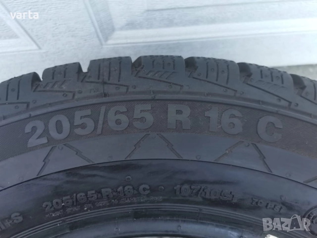 1бр  НОВА гума за бус 205/65/16C CONTINENTAL VancoWinter, снимка 5 - Гуми и джанти - 52828538