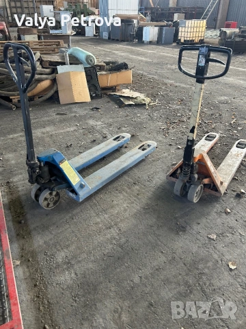  ръчни палетни колички, снимка 2 - Други машини и части - 53661647