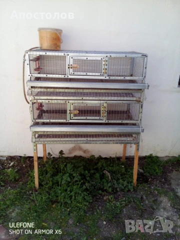 Двуетажна клетка за пъдпъдъци