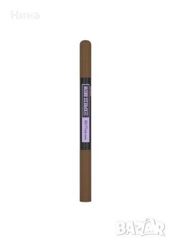 Молив и пудра за вежди дуо Express Brow Satin Duo, Maybelline, Medium Brown (02), снимка 3 - Декоративна козметика - 47897088