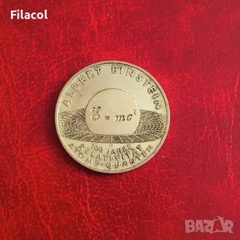 Германия 10 евро 2005 Теория на относителността от Айнщайн, снимка 2 - Нумизматика и бонистика - 50334307
