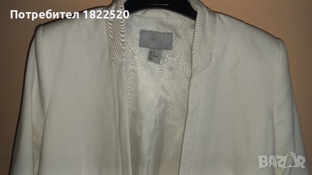 Елегантно бяло сако H&M , снимка 4 - Сака - 45806193