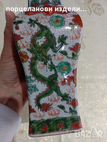 Китайска антична ваза, снимка 13 - Вази - 54102925