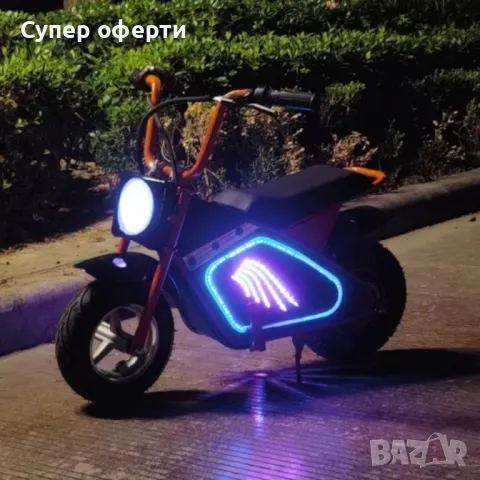 Детски електрически мотоциклет WOLONG, 350W, 36V, Bluetooth високоговорител, снимка 5 - Други - 49740972