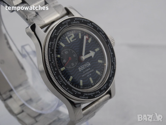 ВОСТОК АМФИБИЯ АВТОМАТИЧЕН-GMT ref: 13003В, снимка 7 - Мъжки - 46851918