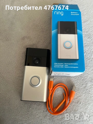 Смарт звънец с камера Ring video Doorbell, снимка 4 - HD камери - 54216975