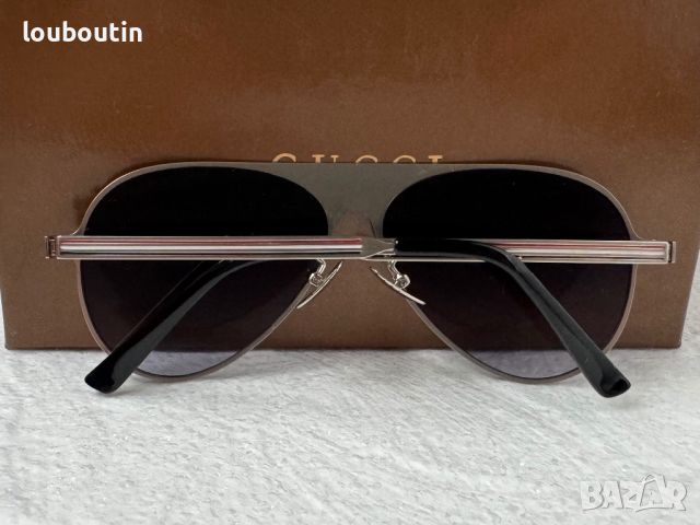 Gucci 2024 мъжки дамски унисекс слънчеви очила авиатор 5 цвята, снимка 12 - Слънчеви и диоптрични очила - 45521172