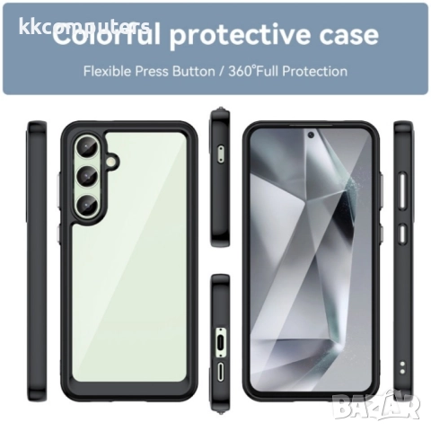 Samsung Galaxy S24 FE 5G Colorful TPU Калъф и Протектор, снимка 6 - Калъфи, кейсове - 52648028