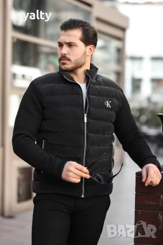 Calvin Klein Черно Зимно Мъжко Яке , снимка 2 - Якета - 52988039