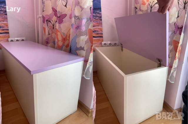 Легло с матрак, ракла, шкал-ракла и нощно шкафче, снимка 4 - Бебешки легла и матраци - 52926304