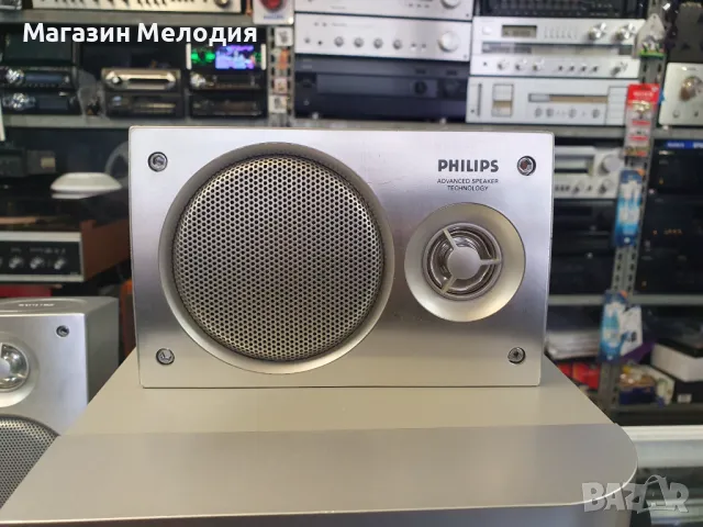 Домашно кино Philips MX5100VR / ДВД + Видео. Бас каса, център и 4 колони. Оригинално дистанционно. В, снимка 12 - Плейъри, домашно кино, прожектори - 48449801