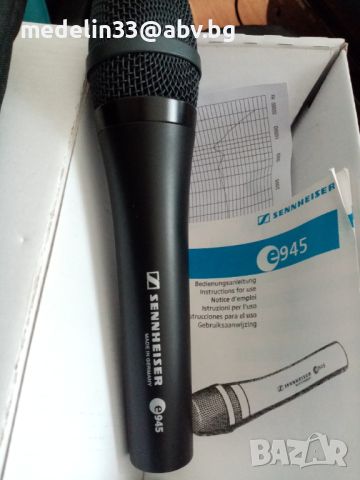 Микрофони Sennheizer Made in Germany 2бр и Aiwa 2 бр нови с по 6 м кабели