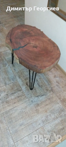  холна маса от чинар със смола , снимка 2 - Маси - 52589805