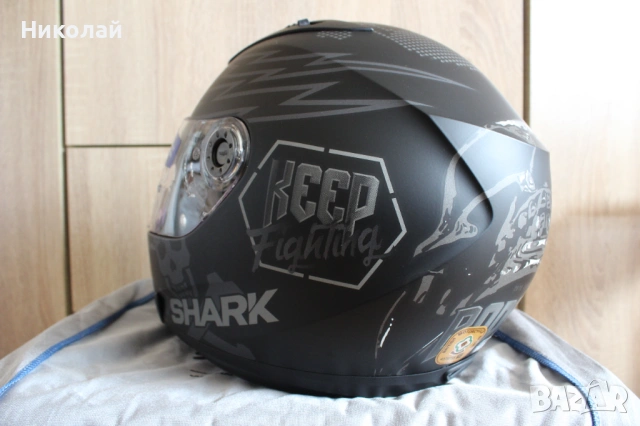 *ПРОМОЦИЯ* Каска Shark Ridill 1.2 Catalan Bad Boy Mat , снимка 8 - Аксесоари и консумативи - 52330464