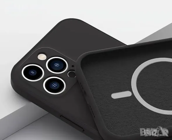 Магнитен калъф за iPhone 11 Pro Max 6.5", тъмносин, силикон, снимка 3 - Калъфи, кейсове - 50032580