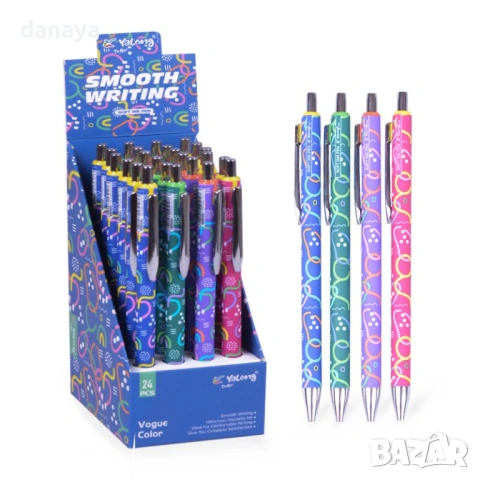 6294 Химикал Smooth Writing, 0.7 мм, цветен модерен дизайн