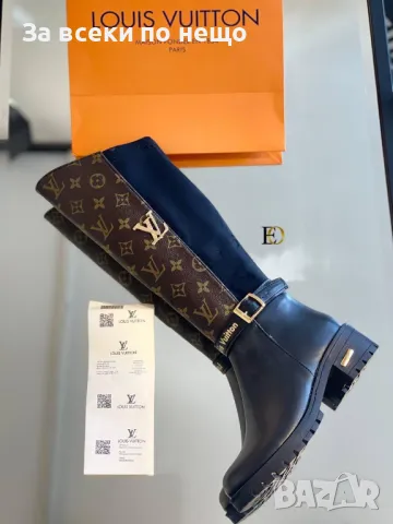 Дамски ботуши Burberry 👢 Louis Vuitton 👢 Gucci 👢 Christian Dior 👢 Chanel Код D765, снимка 6 - Дамски ботуши - 47099134