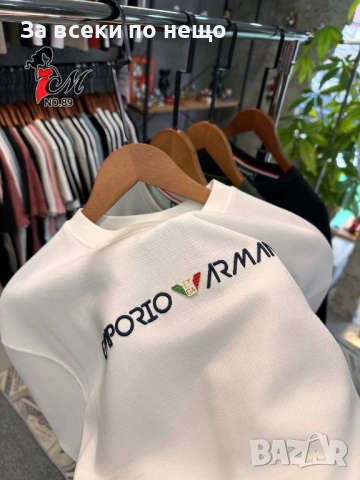 Emporio Armani Мъжка Тениска👕Мъжка Блуза С Къс Ръкав Емпорио Армани - Различни Цветове Код SK1207, снимка 4 - Тениски - 54094865