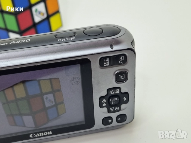 Canon PowerShot A490 10.0MP Digital Camera Silver , снимка 6 - Фотоапарати - 52729583