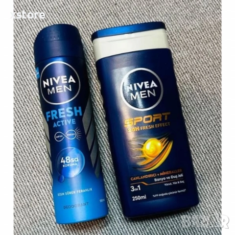 Комплект за мъже NIVEA MEN – Дезодорант 150 мл + Душ гел 250 мл, снимка 3 - Козметика за тяло - 52793800