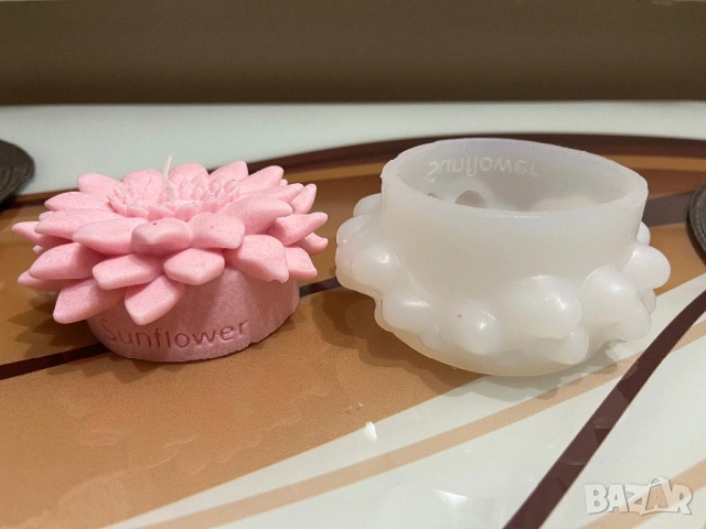 Силиконови молдове за свещи и изделия от шоколад, снимка 2 - Декорация за дома - 53484856