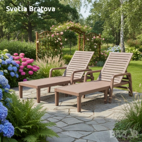 Градински шезлонг - комфорт, издръжливост и стил, снимка 2 - Градински мебели, декорация  - 53834129