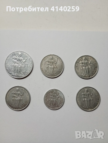 ФРЕНСКА ПОЛИНЕЗИЯ МОНЕТИ 5 ФРАНКА 2015 г 2 ФРАНКА 1965 г , снимка 5 - Нумизматика и бонистика - 52451565