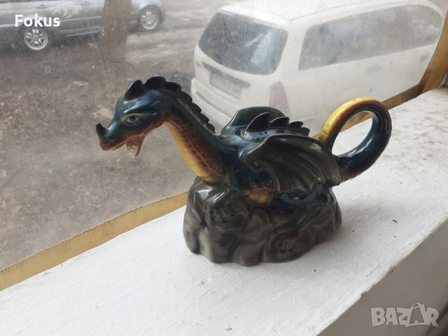 Порцеланова статуетка фигура дракон Staffordshire England, снимка 9 - Антикварни и старинни предмети - 53436226